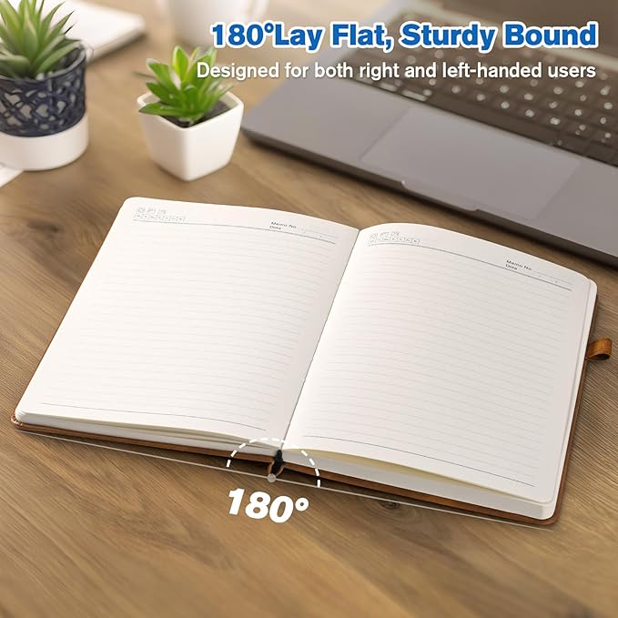Notebook Journal for Women Men: Leather Journal for Writing, Hardcover College Ruled Journals Notebooks with Thick Paper, Large A4 Daily Journal for Travel, Diary, Gifts for Teens, 8.5"×11", Blue