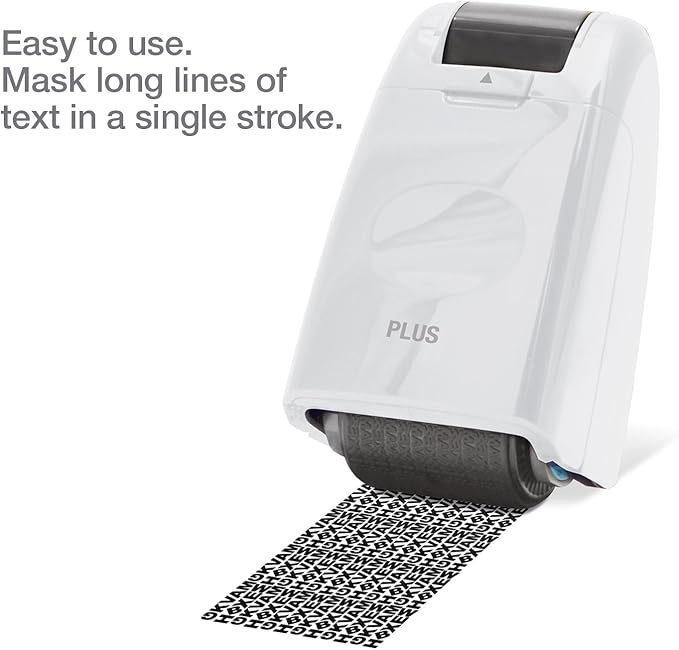 Plus Guard Your Id Roller Stamp, White