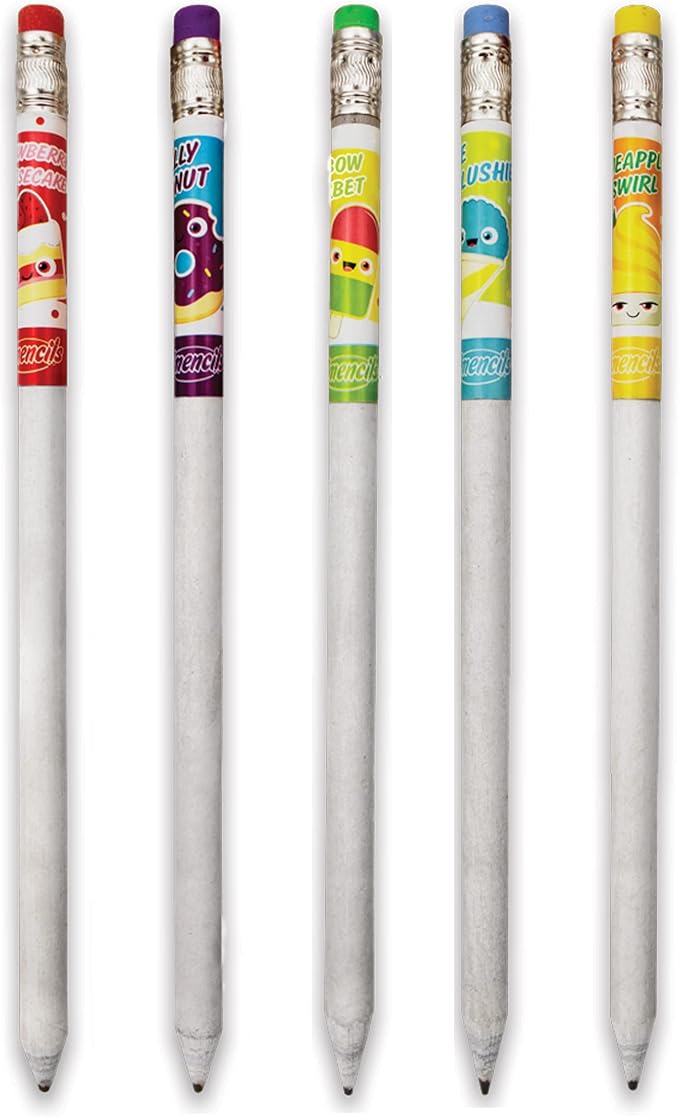 Scentco Graphite Smencils 5-Pack of HB #2 Scented Pencils