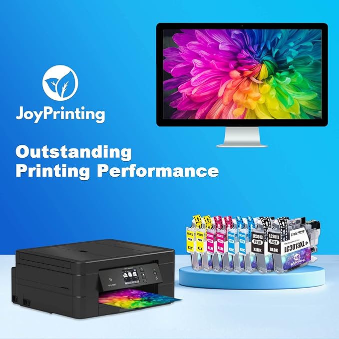 LC3013 Ink Cartridges BK/C/M/Y Compatible for Brother LC3013XL LC3013 XL LC3011 LC-3011 Work for Brother MFC-J491DW MFC-J497DW MFC-J690DW MFC-J895DW (Black Cyan Magenta Yellow, 8-Pack)
