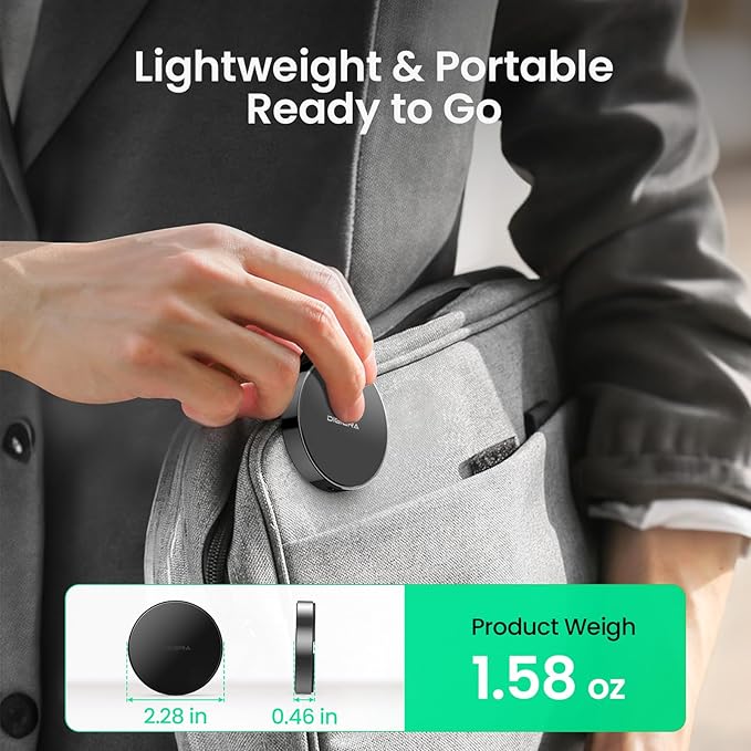 512GB Magnetic Portable SSD, External Solid State Drives with USB-C 3.2 Gen 2x2, Speed Up to 2000MB/s, Compact & Durable, Compatible with iPhone 15/16 Series and Other USB-C Devices, Black