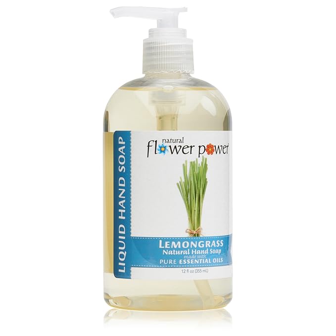 Liquid Hand Soap – Plant-Derived and Bio-Based Formula – Sulfate-Free, pH-Balanced, Vegan 3 Pack – Lemongrass – 3 x 12 oz