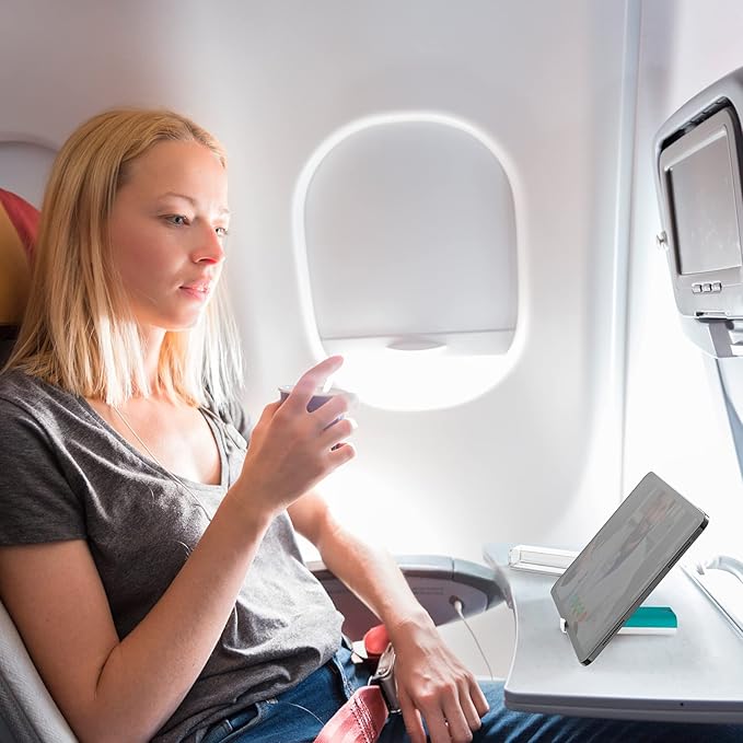 CLICK CLEAN Touchscreen Mist Cleaner, Screen Cleaner, All in One Screen Cleaner Spray with Microfiber and Phone Stand for All Phones, Laptop and Tablet Screens (Blue)