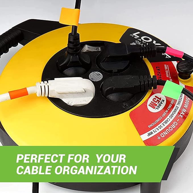 Royal Green Rectangular Color Coding Sticker Roll - Write On Labels for Folders and Organizing, 1.57" x 0.75" Stickers to Write On Name Tags for Office Supplies & Organization, 500-Pack (Neon Red)