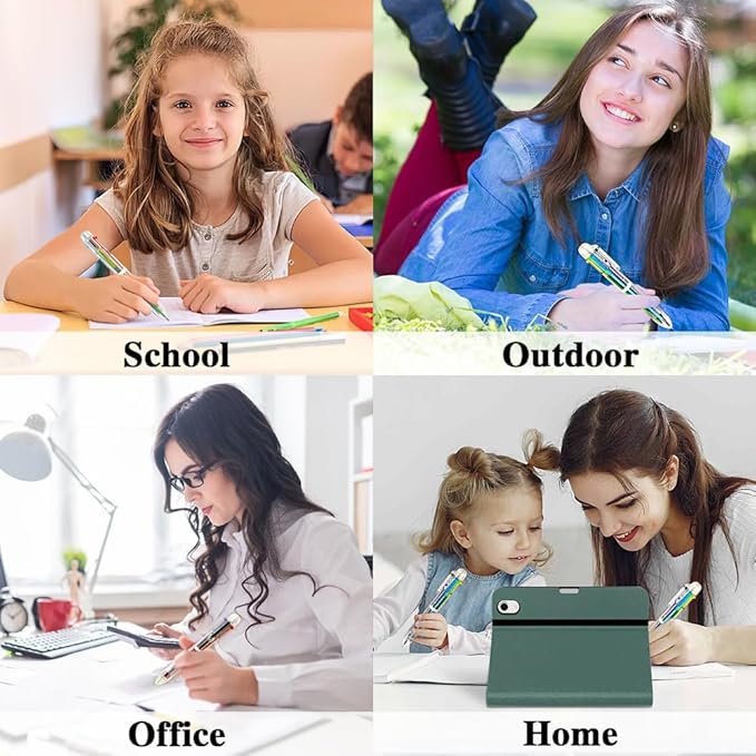 24 Pack Multicolor Pen 0.5mm 6-in-1 Multicolor Ballpoint Retractable Pens for School Office Supplies Birthday Easter Party Favors for Kids Students Children Gift End of Year Gifts for Students Teacher