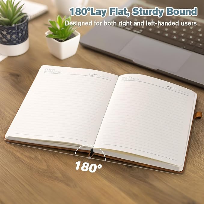 Notebook Journal for Women Men: Leather Journal for Writing, Hardcover College Ruled Journals Notebooks with Thick Paper, Large A4 Daily Journal for Travel, Diary, Gifts for Teens, 8.5"×11", Deepblue