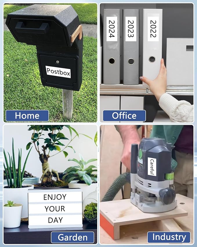 Cruxer 10 Pack Replacement for P-Touch TZe-251 TZ-251 TZe251 Black on White 24mm 0.94 Laminated Label Tape Compatible with Ptouch PT-D600 P700 P750W P710BT 2430PC P900W E500 P950NW Maker