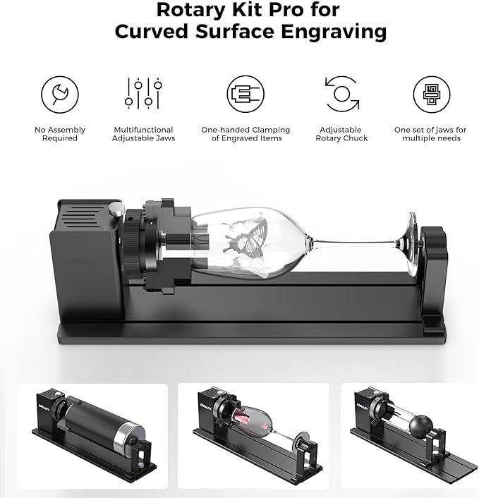 CREALITY FALCON 10w Laser Engraver with Air Assist, Laser Engraving Machine with Rotary Roller, 72W High Precision Laser Cutter and Engraver for Wood, Metal, Acrylic, Cylindrical Objects, Tumblers