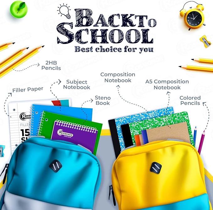 50 Pack Bulk Composition Notebooks College Ruled, 200 Pages (100 Sheets), 9-3/4 x 7-1/2, Black Marble Hard Cover, Bulk School Supplies, Bulk Notebooks for School, Bulk College Ruled Notebook