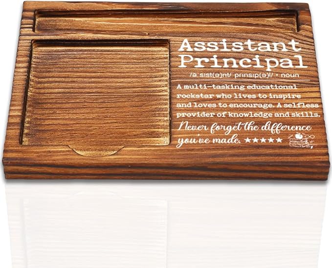 Assistant Principal Gifts, Thank You Appreciation Gifts for Assistant Principal, Retirement Gift for Assistant Principal, Best Assistant Principal Gifts Self-Stick Note Pad Holders-DW56