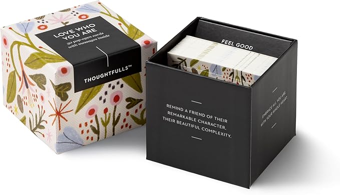 Compendium ThoughtFulls Pop-Open Cards – Love Who You Are – 30 Pop-Open Cards, Each with a Different Inspiring Message Inside