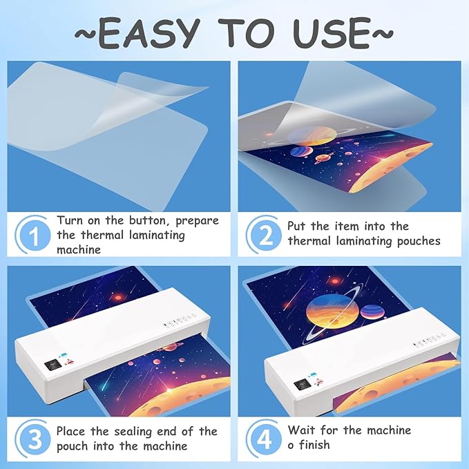 [3mil 500 Pack] InpourPack Laminating Pouches, 3 Mil Clear Thermal Laminating Pouches 9 x 11.5 Inch Laminating Sheets for Laminator, Holds 8.5 x 11 Inch Sheets