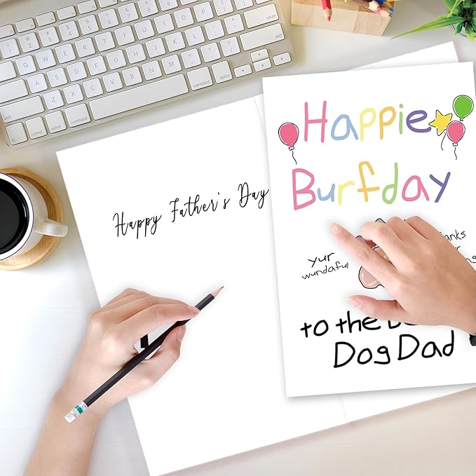 Funny Father's Day Card for Dog Dad, Cute Fathers Day Gift, Humorous Birthday Gifts