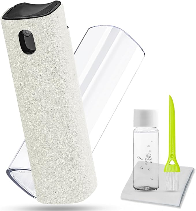 walrfid Car Screen Cleaner Spray, Electronic Touchscreen Mist Cleaning Brush Kit for TV, Laptop, iPad, iPhone, Cellphone, MacBook Pro, Tablet, PC, Computer, Monitor, LCD Screens, Eyeglasses - Cream