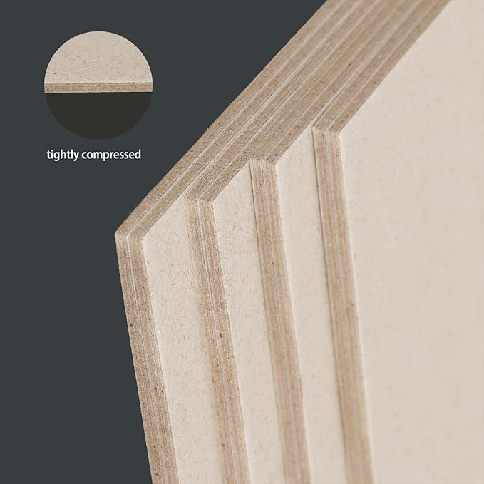 25 Pcs Book Board, Binder Board, Cover Board, Heavy Duty Chipboard for Book Binding, DIY Cardboard (Gray, 5.5 x 8.5 Inch 80PT)