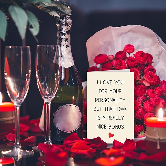Mens Valentines Gifts, Funny Valentines Day Card for Him, Romantic Valentine's Day Card Gifts for Boyfriend Fiance, Special Anniversary Card Gifts for Men, Birthday Gifts for Husband