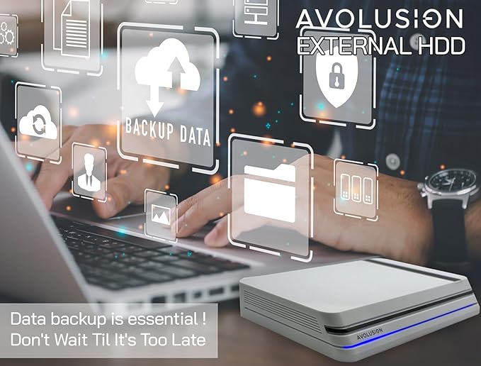 Avolusion PRO-X Series USB 3.0 External Hard Drive for WindowsOS Desktop PC/Laptop (White) - 2 Year Warranty (18TB) (Renewed)