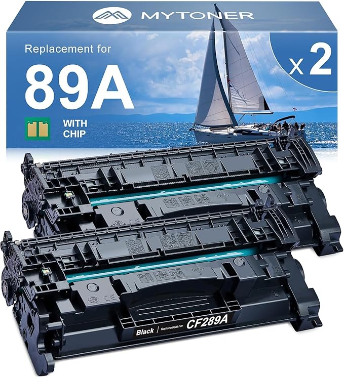 MYTONER Compatible Toner Cartridge Replacement for HP 89A CF289A 89X CF289X for Enterprise M507 M507n M507dn M507x MFP M528dn M528f M528c M528z M528 Printer, 2-Pack with Chip