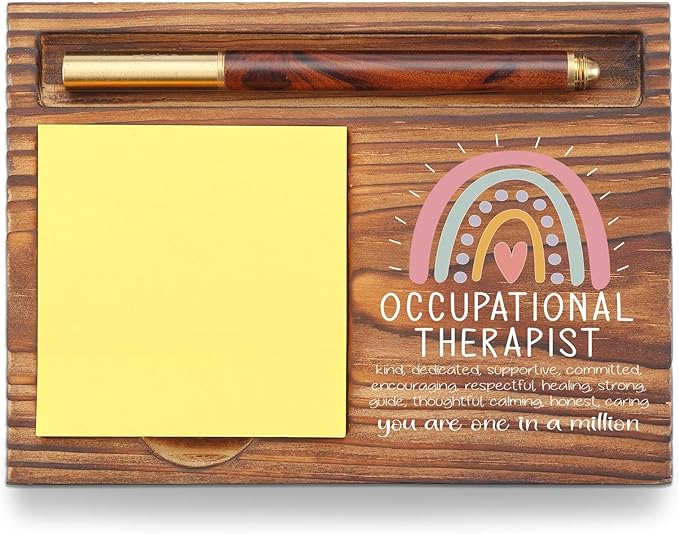 Occupational Therapist Gift Sticky Note Holder, Appreciation Gifts for Occupational Therapy Gift, Thank You Gifts for OT Therapy Doctor Nurse Assistant Day Week Gifts Sticky Note Pad Holder TZP46