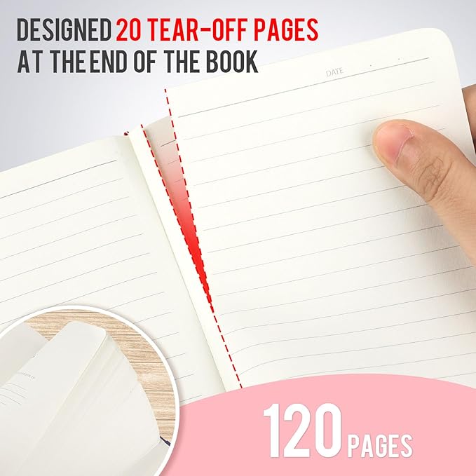 Pocket Small Notebook Journals, 16 Pack (Rose Pink) Mini Notebook 3.7x5.7 Journaling Notebooks for Women Men, Hardcover Lined Note Pads with Pens for Work, Business, Travel Journal, Office Supplies