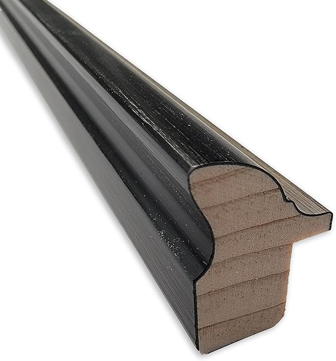 Amanti Art Natural Cork Board for Wall, 13x31 Vision Board with Black Wood Frame, Medium Corkboard Office Decor for Home Organization, Modern Contemporary Corkboard Pinboard to display items for home