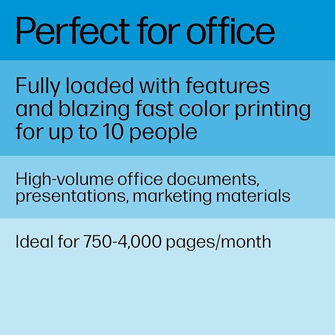 HP Color LaserJet Pro MFP 4301fdw Wireless All-in-One Color Laser Printer, Scanner, Copier, Fax, Best-for-Office