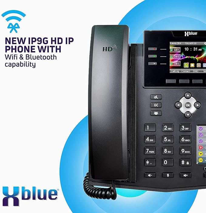 XBLUE X16 Plus VoIP System Bundle with (4) IP9g IP Phones - Including Auto Attendant, Voicemail, Remote Phone Extensions & Call Recording