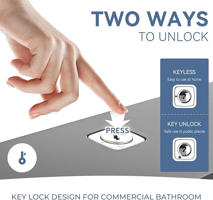 Commercial Paper Towel Dispenser Wall Mount Adhesive Multifold Trifold cFold Folded Paper Hand Towel Dispenser for Bathroom 10.7" L x 3.7" W x 8" H