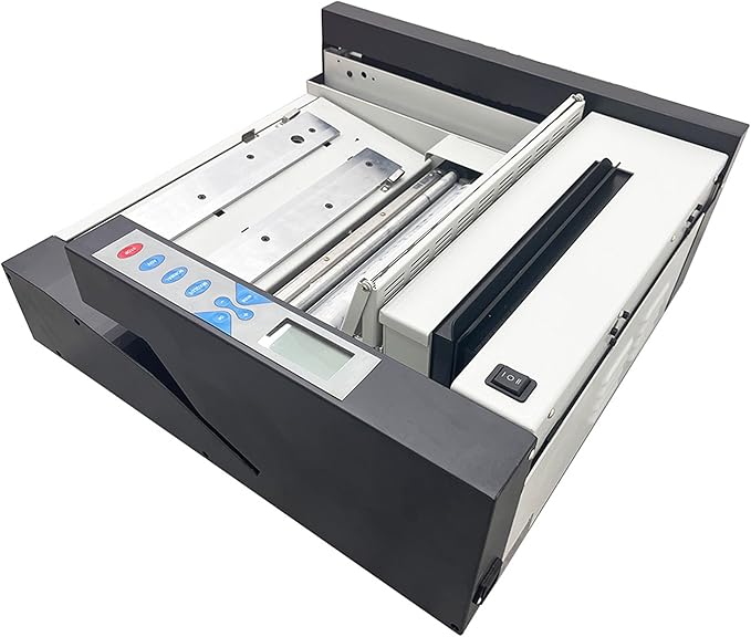 TECHTONGDA Glue Book Binding Machine 110V Automatic Hot Glue Book Binder, Wireless Book Binding Machine with Fault Detection, Adjustable Temperature