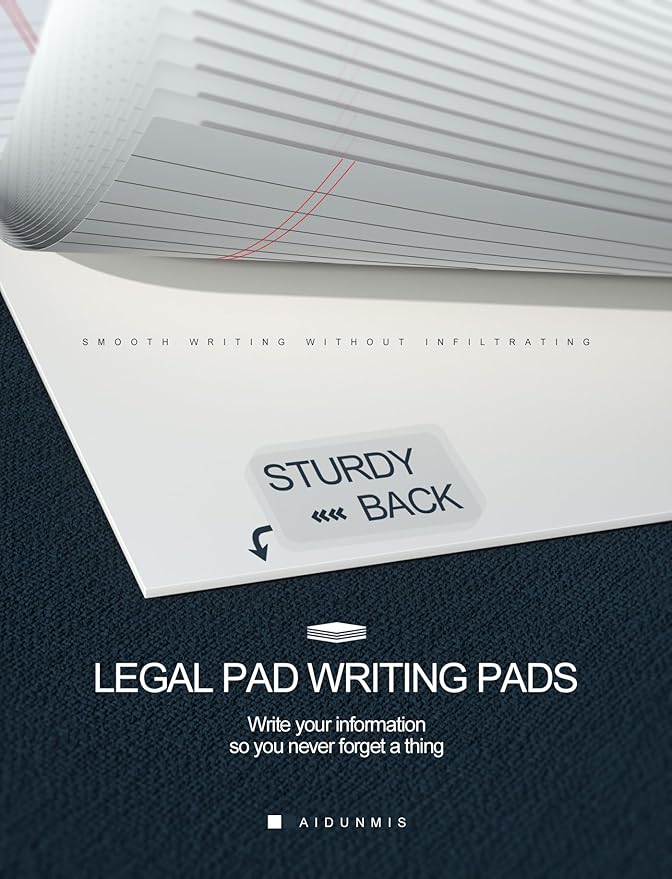 White Legal Pads 5x8 Small Note Pads 5x8 College Ruled Paper Tablets 15 Pack Writing Pads 5x8 Paper Pads Small Notepads 5x8 Notebook Paper Lined Writing Pad Small Legal Pad 5 x 8 White 30 Sheets/Pad