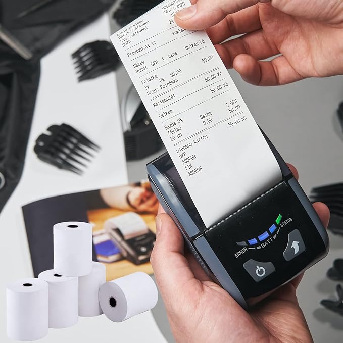 Thermal Paper 2 1/4" x 50' Pos Receipt Paper, 50 rolls Cash Register Roll Verifone Vx510 Vx520 Vx570 Ingenico iCT200 iCT 220 iCT250