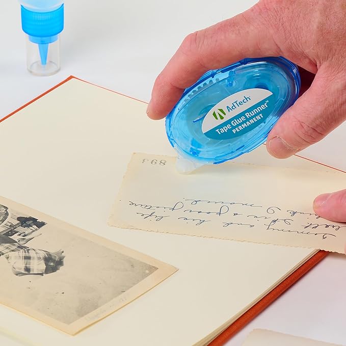 AdTech Permanent Glue Runner, 35 Yards (3-Pack) | Strong, Double-Sided Adhesive for Crafting, Scrapbooking & Office Use | Acid-Free, Reliable Bond