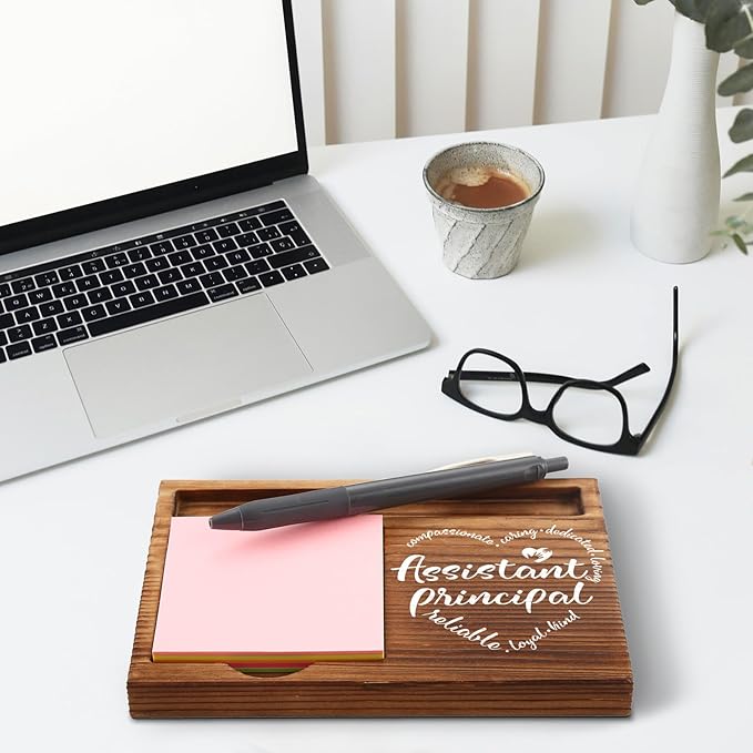 Assistant Principal Gifts, Assistant Principal Appreciation Gifts, Thank You Gifts for Assistant Principal, Vice Principal Desk Self-Stick Note Pad Holders GSH15