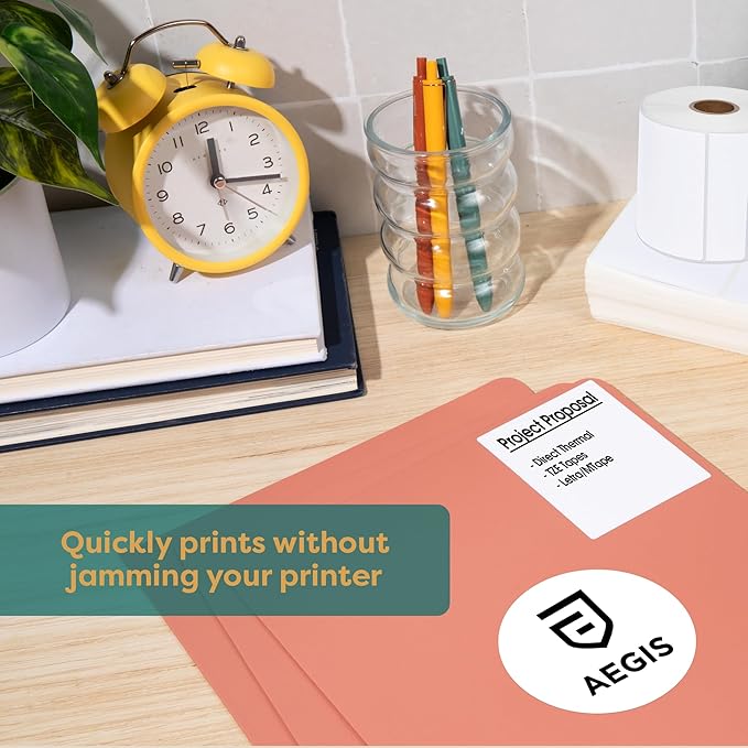 Aegis Adhesives - 2" X 6" Direct Thermal Labels Compatible with Rollo, Zebra, and Other Desktop Label Printers (12 Rolls, 250/Roll)