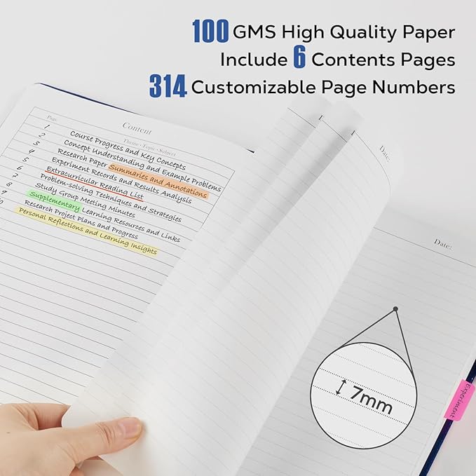 3 Pack Journal Notebook, 320 Pages A5 Lined Notebook Journal Set for Work Writing, Hardcover Leather Bound Notebooks Bulk for Women Men Office School, 5.7'' X 8.4'', Multicolor