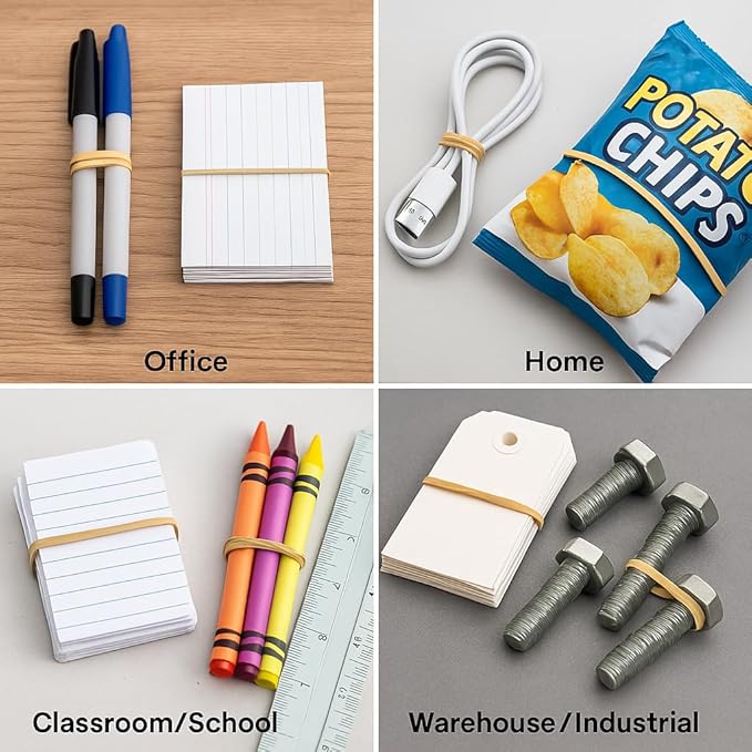 Upgrade Office Supply UPG22564CS Rubber Bands, Size 64 (3-1/2 x 1/4), 3,200 Bands, 1 lb 10-Box Case, USA