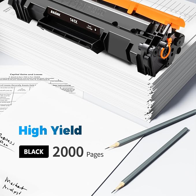 Compatible 141X Toner Cartridge 2 Black (with chip) Replacement for HP 141A W1410A 141X W1410X Black Toner Compatible with Pro M110w MFP M140w M139 (2 Black)