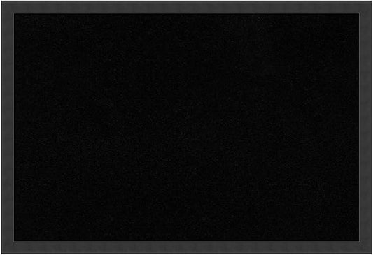 Amanti Art Black Cork Board for Wall, 26x38 Vision Board with Black Wood Frame, Large Corkboard Office Decor for Home Organization, Modern Contemporary Corkboard Pinboard to display items for home