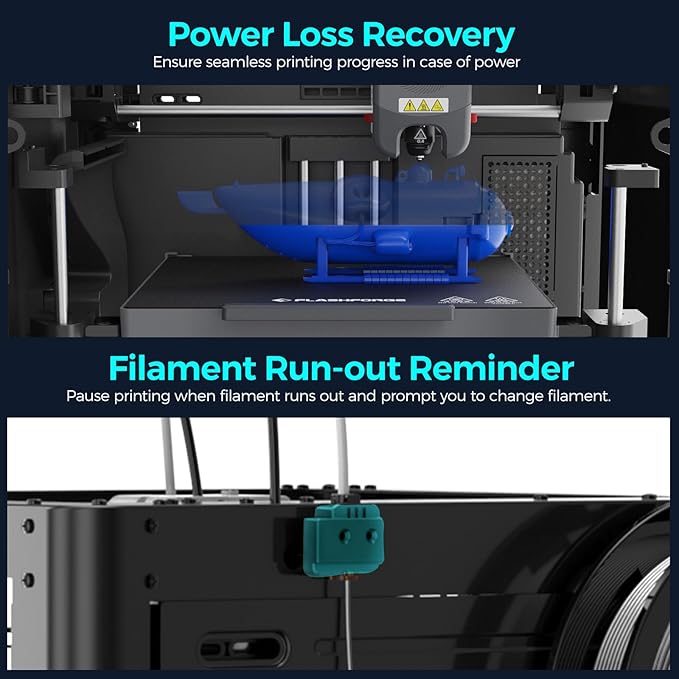 FLASHFORGE Adventurer 5M 3D Printer with Fully Auto Leveling System, Max 600mm/s High-Speed, 280℃ Quick-Detach Nozzle, CoreXY Structure for Superior Print Quality, Rookies & Experts Smart Choice