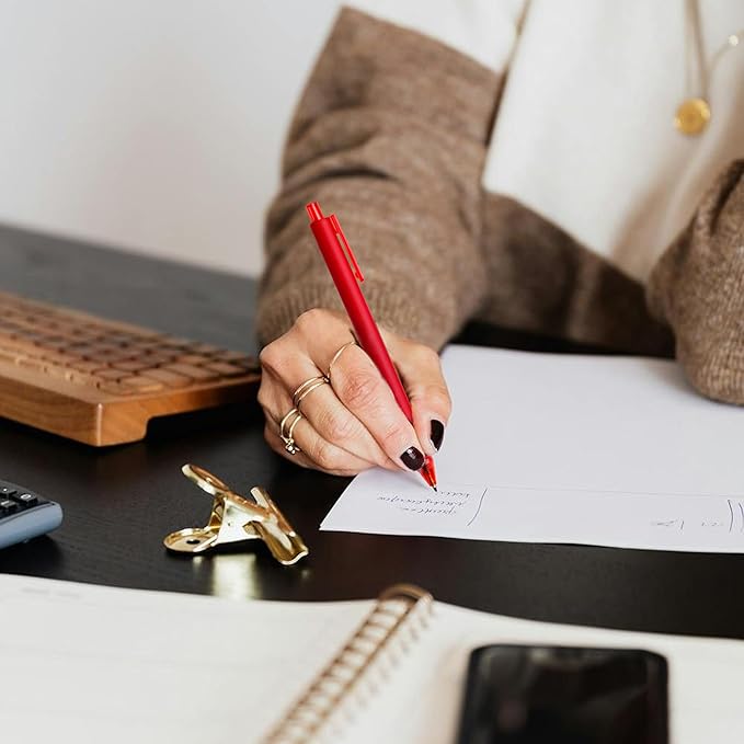 CRYLLIS Pens Bulk, 100Pack Black Pens,Black Ink Ballpoint Pens for Smooth Writing,No Smear,Office Supplies,Back to School Gifts,School Teacher,1.0mm