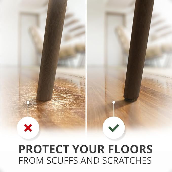 235 pcs Felt Furniture Pads Brown & Beige X-Protector! Huge Quantity of Furniture Pads for Hardwood Floors – Your Ideal Wood Floor Protectors for Furniture. Protect Any Type of Hard Floor!