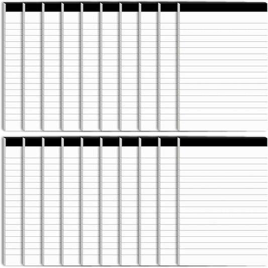 20 Pcs Perforated Note Pads College Ruled - 4" x 6" Inch Writing Notepad for Daily Planning - Perforated Small Notepads with 30 Sheets per Pad - Ruled Papers