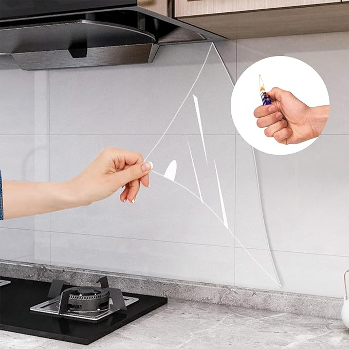 Clear Contact Paper, Plastic Wall Protector Sheet, Clear Contact Paper Peel and Stick, Self Adhesive Removable Book Cover Protector (Clear 15.7 x 196 in)