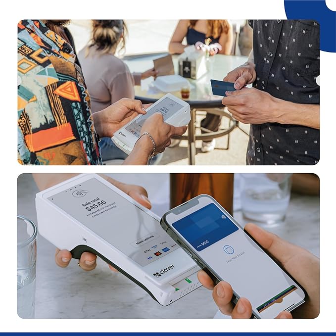 Clover Flex Receipt Paper - 50 Thermal Paper Rolls - 2 1/4'’ x 50’ - BPA Free - 55 GSM - Cash Register Receipt Paper for Clover Flex C401, C403, C405 and C406 POS Machines