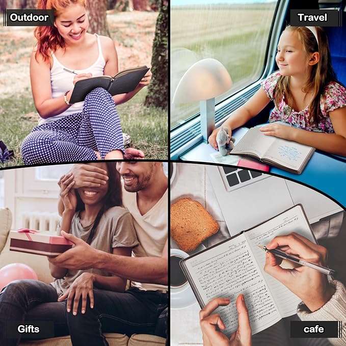 2025 Leather Vintage Journal Notebook,300 Pages,Leather Softcover Lined Journal Notebooks for Women Men,Notebook Journals for Writing Travel,Business,Office,7.1'' X 9.8''