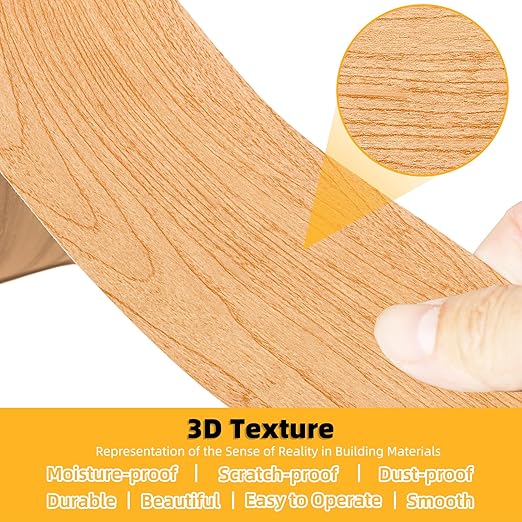 GSCIT Club Wood Grain Repair Tape, 2.3 inch X 25ft Self Adhesive Maple Grain Repair Patch for Tables, Chairs, Baseboards, Doors, Windows, Floors, Handicraft DIY.
