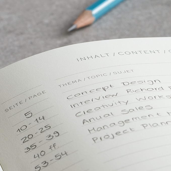 LEUCHTTURM1917 - Notebook Hardcover Composition B5-219 Numbered Pages for Writing and Journaling (Black, Ruled)
