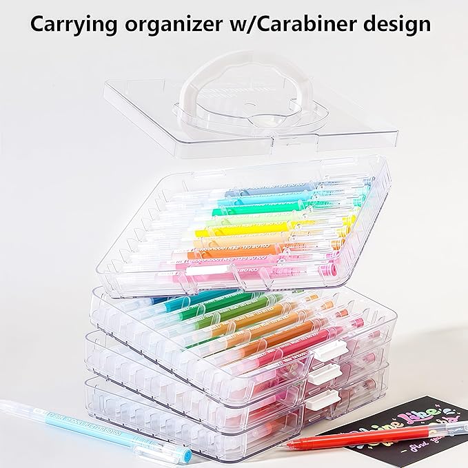 Colored Gel Pens Set, 0.6mm Fine Point for Black & White Paper, Cute Pens for Journaling, Adult Coloring Books, Bible, Drawing, Note Taking, School & Journaling Supplies (99 Luxury Colors)