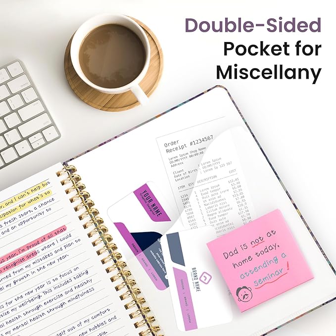 Pretty Cute Lined Spiral Journal Notebook for Women, Aesthetic College Ruled Notebook for Work & Note Taking, A5 Hardcover Journal for Writing, 140 Pages, Lavendar Floral