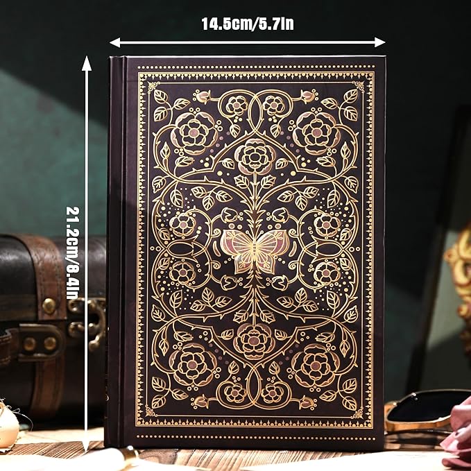 Line Notebooks for Women Men, A5 Aesthetic Hardcover Ruled Diary, 100 GSM Journals for Writing for Work, Note Taking, Office School